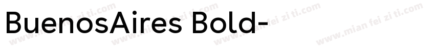 BuenosAires Bold字体转换